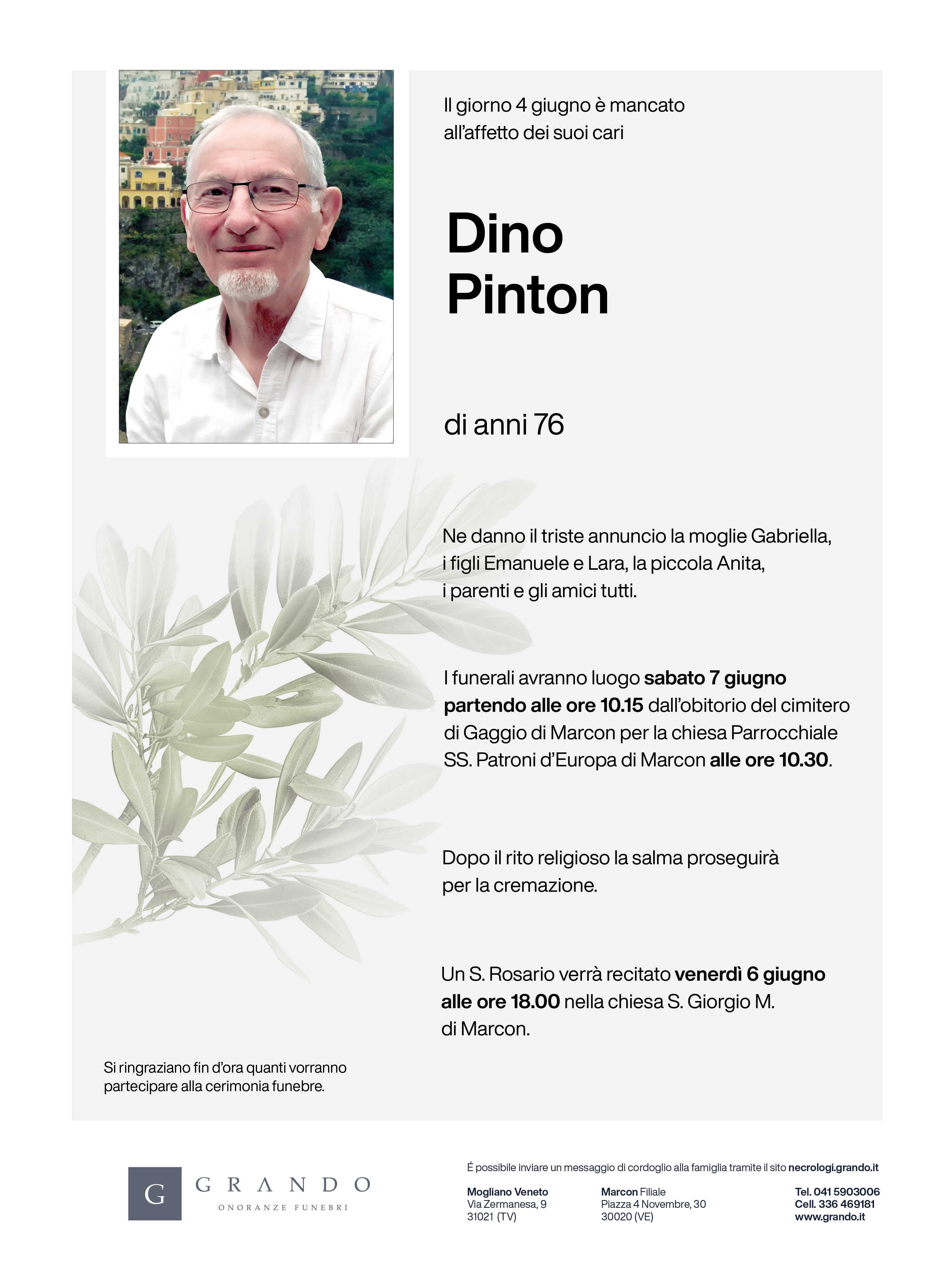 Epigrafe Dino Pinton