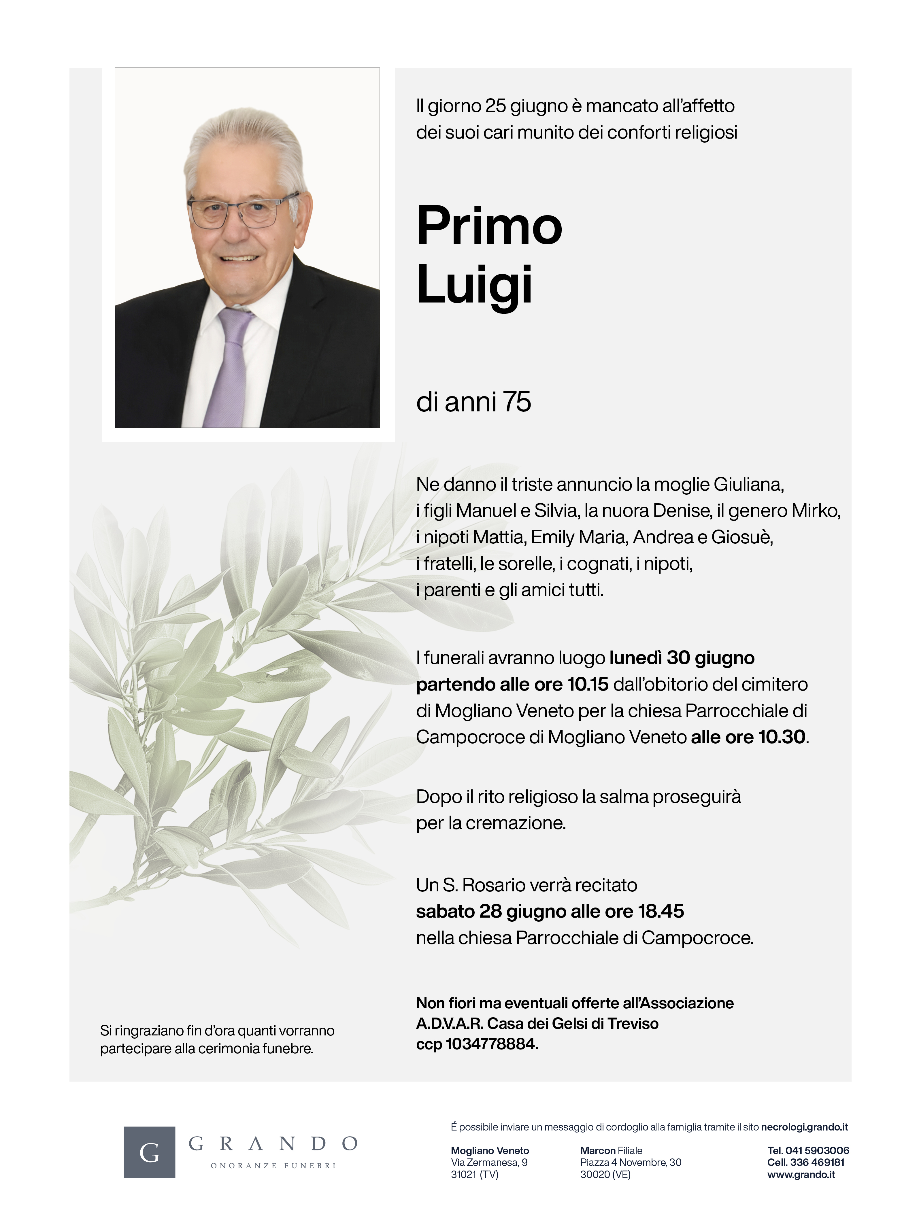 Epigrafe Primo Luigi