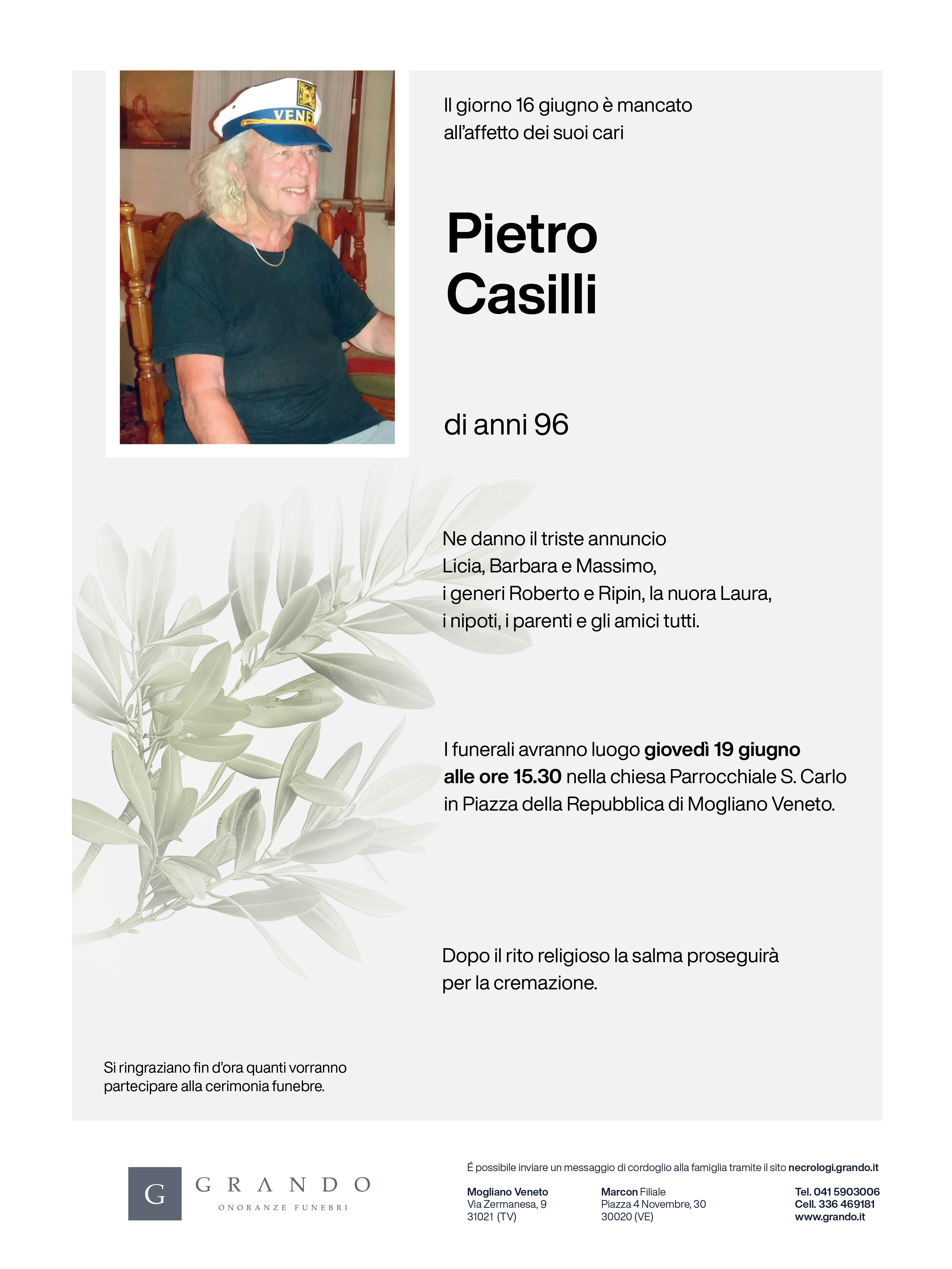 Epigrafi Pietro Casilli