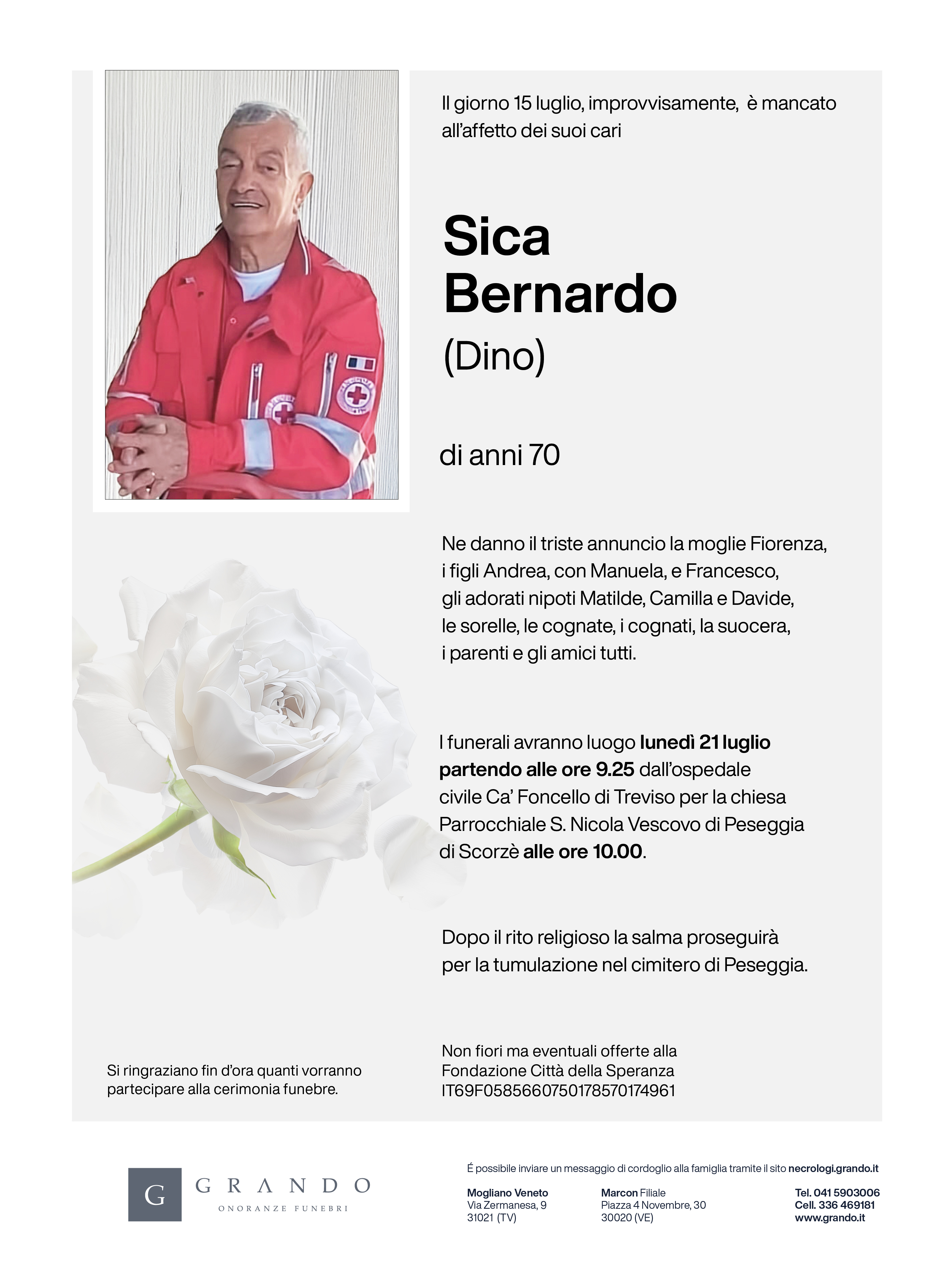 Epigrafe Sica Bernardo (Dino)
