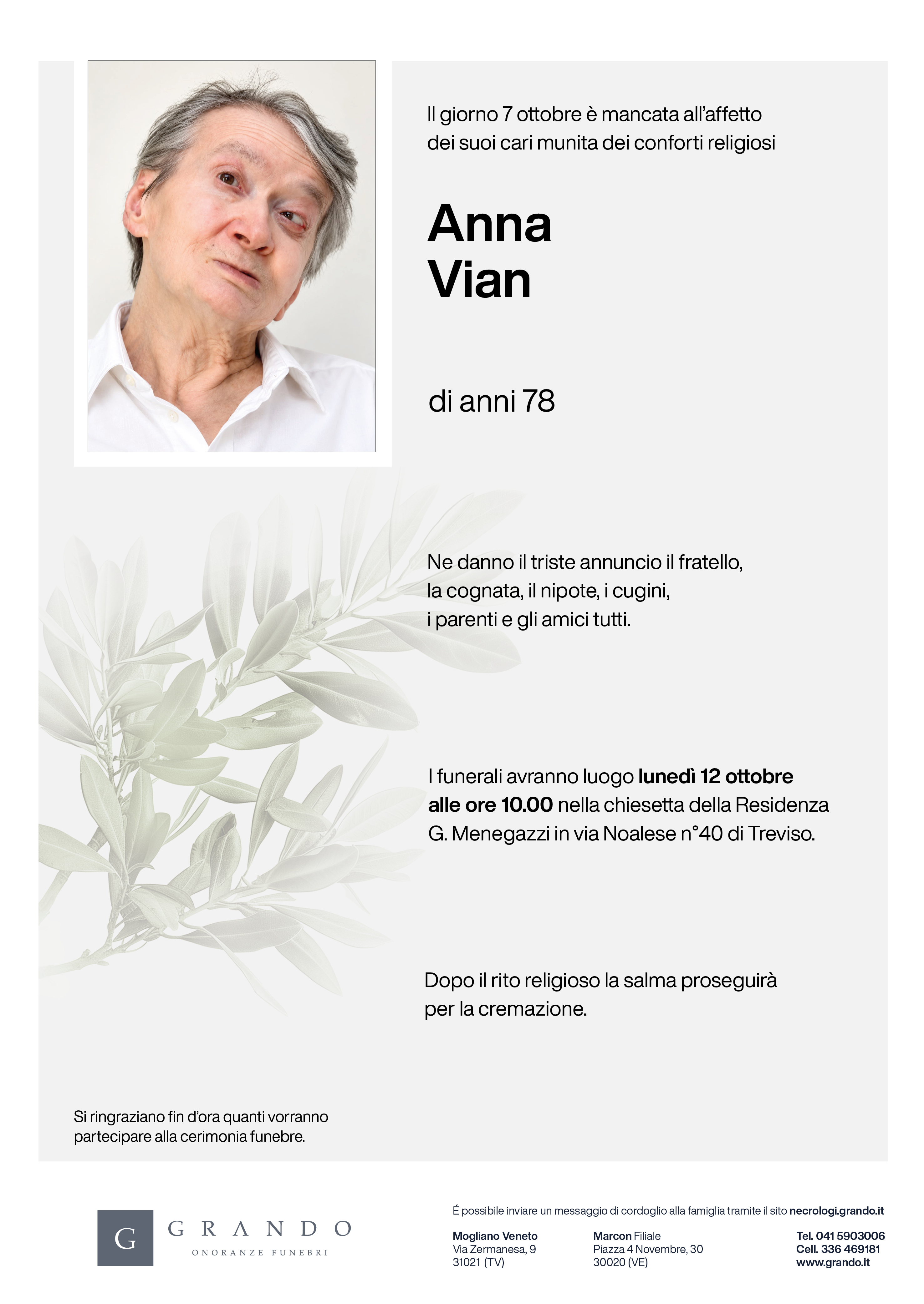 Epigrafe Olivo B4 Donna Anna Vian