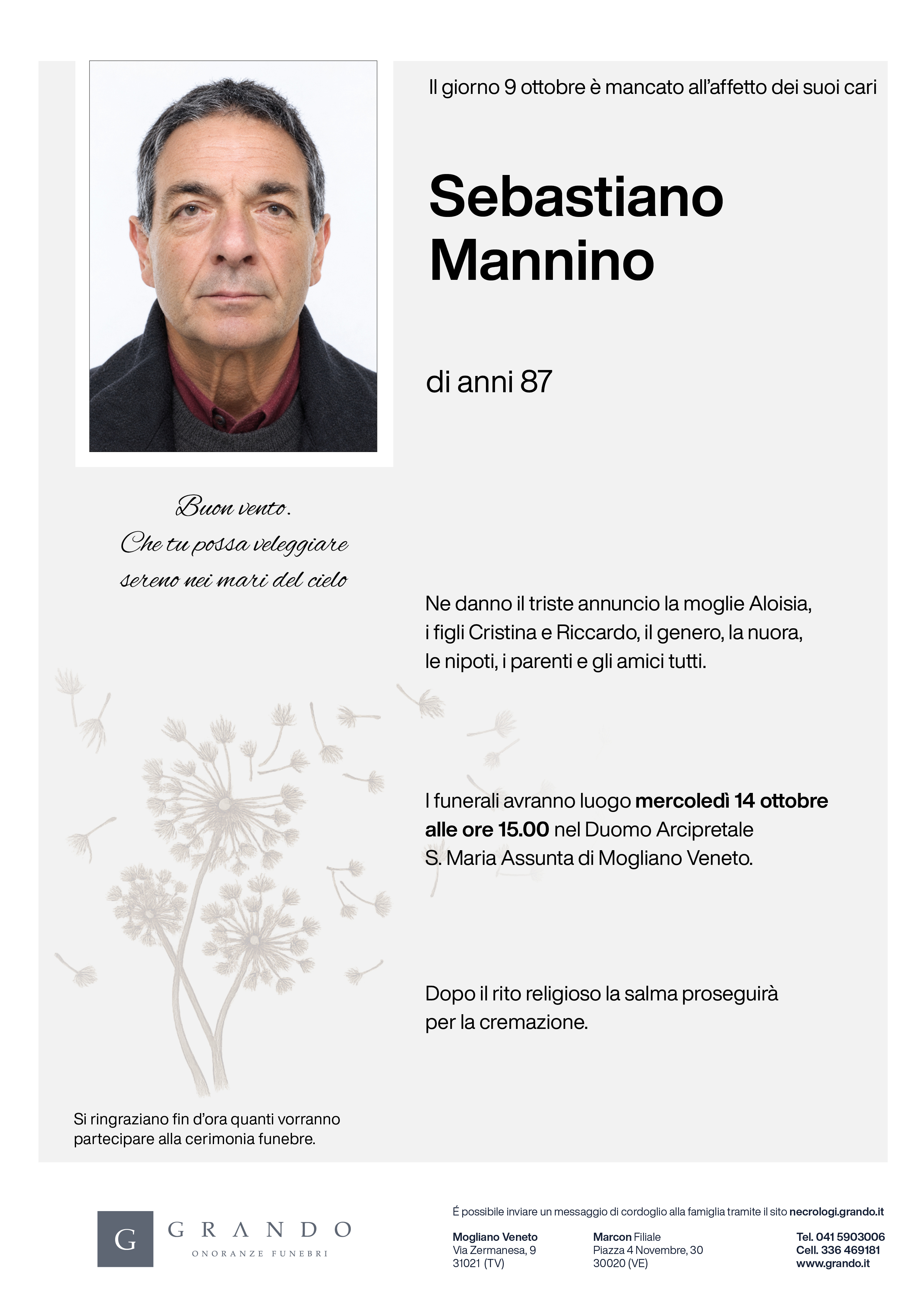 Epigrafe Sebastiano Mannino